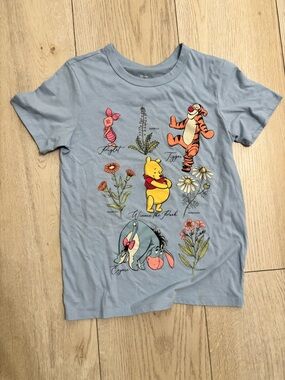 Winnie the Pooh Characters Light Blue  T-Shirt